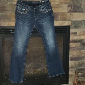 EUC MISS ME JEANS SZ 31 INSEAM 32 SIGNATURE BOOT